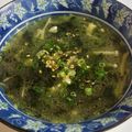 チョミ蔵's cooksnap of when they made 焼き肉屋さんのわかめスープ♪.