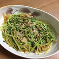 chi−ちゃん's cooksnap of when they made 豆苗と玉ねぎのゴマ和え.