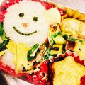 ☆たぬちゃん☆'s cooksnap of when they made クリスマス◆キャラ弁◆雪だるま.