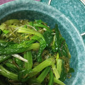 asacobon's cooksnap of when they made めかぶとほうれん草のさっぱり小鉢.