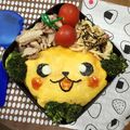 chihinami's cooksnap of when they made キャラ弁✴︎ピカチュウオムライス.