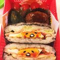 ごっちゃん1982's cooksnap of when they made 簡単☆キャラ弁☆ぐでたま〜なおにぎらず☆.