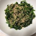 クックI6NLMD☆'s cooksnap of when they made ほうれん草のナムル(急いでいる時の).