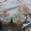 miyuki12's cooksnap of when they made 1歳生桜海老の磯おにぎり.