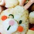 ★pocky★ママ's cooksnap of when they made クリスマスキャラ弁♪赤鼻のトナカイさん♪.