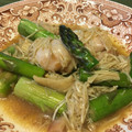 moon314's cooksnap of when they made 鶏もも肉とアスパラとエノキのスタミナ炒め.