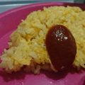 らぴあ♡'s cooksnap of when they made 混ぜるだけ～手抜き具なしオムレツライス～.