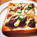 kaokaofood's cooksnap of when they made ズボラな照り焼きチキンピザもどき。.