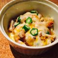 kaokaofood's cooksnap of when they made 余った焼き鳥で｢レンジチーズ」♪.