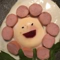 Yokchina's cooksnap of when they made ✿お花が笑う目玉焼き✿.
