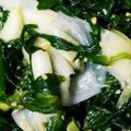 クックB7O5FA☆'s cooksnap of when they made ニラと白ネギのからし酢味噌和え.