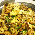 arapon36's cooksnap of when they made ちくわと舞茸のタマゴ炒め.