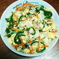934☆'s cooksnap of when they made 簡単☆じゃことピーマンの卵炒め.