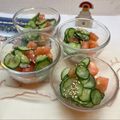 horseland's cooksnap of when they made きゅうりトマトサラダ.