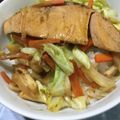 tutocook's cooksnap of when they made 鮭のキャベツときのこ乗せ★バターぽん酢味.