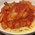クックSB1SRZ☆'s cooksnap of when they made ベーコンと白菜のトマトソースパスタ.