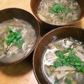 jagao's cooksnap of when they made シンプル ゴボウと長ネギのスープ.