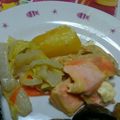 たべたべこ's cooksnap of when they made 鮭のクリームチーズ煮.