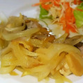 4double5's cooksnap of when they made かじきと玉ねぎとエリンギのソテー.