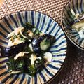 keicooon's cooksnap of when they made なすとワカメのツナマヨサラダ.
