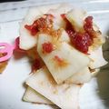 ＴＯＭＯＷＡＴ's cooksnap of when they made 青パパイヤの梅おかか和え.