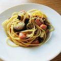RYOCO∞'s cooksnap of when they made ぱぱっと！なすとウインナーのオイルパスタ.