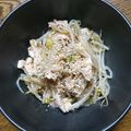 teapots's cooksnap of when they made もやしと鶏胸肉の梅ドレ和え☆.