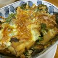 低カロ探検隊's cooksnap of when they made 春菊とお揚げの簡単♪和風豆腐グラタン.