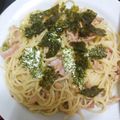 EandK＆H＆M's cooksnap of when they made 超簡単☆ツナとベーコンの和風パスタ.