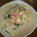 クックI9P2P1☆'s cooksnap of when they made 簡単ヘルシー♡豆乳のスープパスタ.