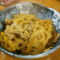 低カロ探検隊's cooksnap of when they made 豚肉と蓮根のかんたん酢炒め♪.
