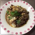 K0A9O0R8U♪'s cooksnap of when they made すき焼き風牛肉としめじの卵とじ。.
