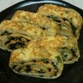 まっきー1026's cooksnap of when they made 大葉と塩昆布入りの卵焼き.