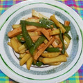 うに子's cooksnap of when they made 魚肉ソーセージと野菜のオイスター炒め.