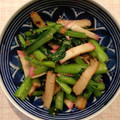 えぺこぽこ's cooksnap of when they made ちくわと小松菜の黒すりごま炒め.