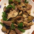 すばりん美智絵描き's cooksnap of when they made 豚肉となすのねぎ生姜醤油炒め.