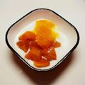 シビシビさん's cooksnap of when they made ごろっと柿ヨーグルト♪～ジャムを添えて～.
