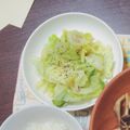 クックXZ3IMR☆'s cooksnap of when they made 一味違う!キャベツとベーコンの煮びたし.