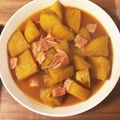 かよVT50RI's cooksnap of when they made 甘辛あとひき、さつま芋のベーコンバター煮.