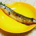 旦那は皿洗い's cooksnap of when they made 両面グリルで♪さんまの塩焼き.