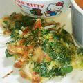 ya☆i's cooksnap of when they made 納豆入りふわふわお好み焼き。.