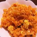 masakia's cooksnap of when they made メチャうまキムチ炒飯.