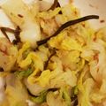 （・×・）♪'s cooksnap of when they made 簡単ノンオイル♪白菜と塩昆布のおかかあえ.