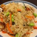 かな☆'s cooksnap of when they made 余った煮物の汁で炊き込みご飯.