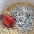 ☆にい☆'s cooksnap of when they made じゃこ梅の和風スープパスタ.