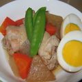 はなかふぇ's cooksnap of when they made 手羽元・ゆで卵・根菜の煮物.