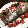 ふなっし～'s cooksnap of when they made チョコ入り♡しっとりチョコロールケーキ♬.