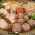 tomabow919's cooksnap of when they made 鶏/ 豚 挽肉団子のちゃんこ鍋。.
