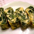 sakuni's cooksnap of when they made ほうれん草入り☆卵焼き.