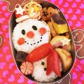 えみちょりん♪'s cooksnap of when they made 幼稚園 お弁当♡雪だるま 簡単.
